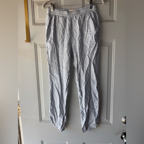Marine Layer blue/white striped cropped pants size XS - Picture 1 of 3